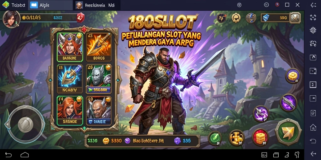 Screenshot gameplay ARPG 180SLOT yang penuh aksi dan tantangan.