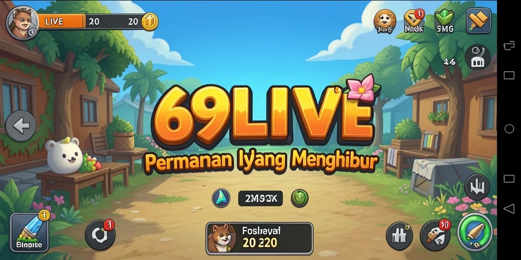 Screenshot gameplay 69LIVE yang menarik dan penuh warna.