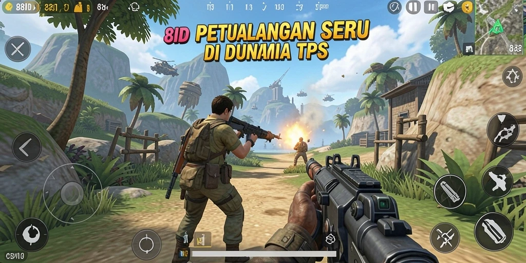 Tangkapan layar permainan TPS yang menegangkan di 88ID.