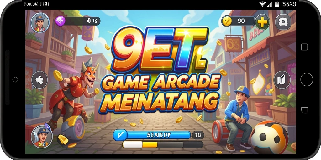 Tampilan gameplay menarik di 9ET dengan berbagai level menantang.