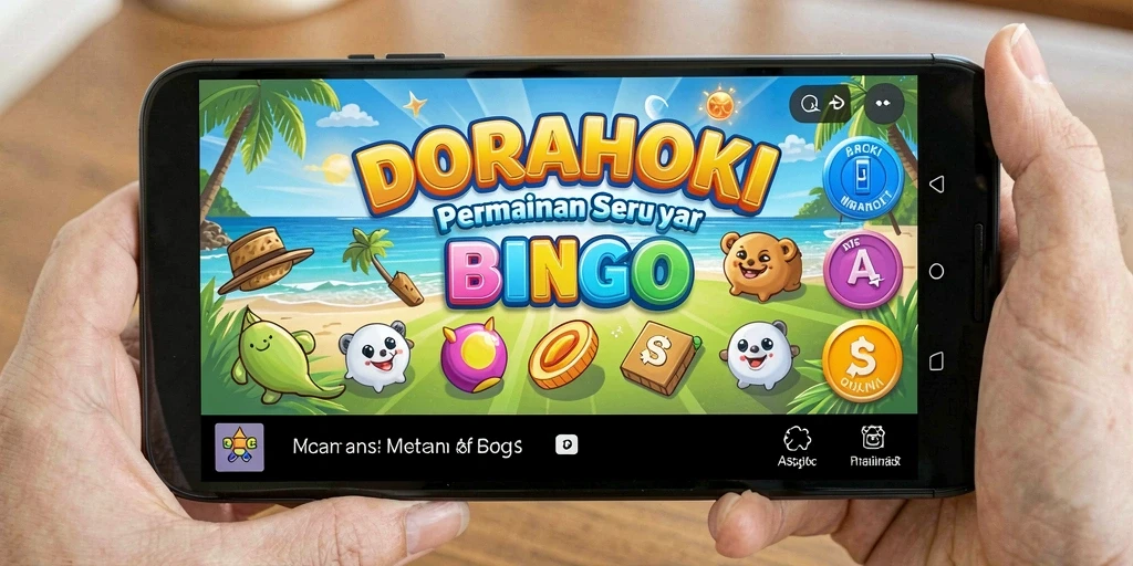 Tangkapan layar permainan DORAHOKI yang menampilkan antusiasme Bingo.