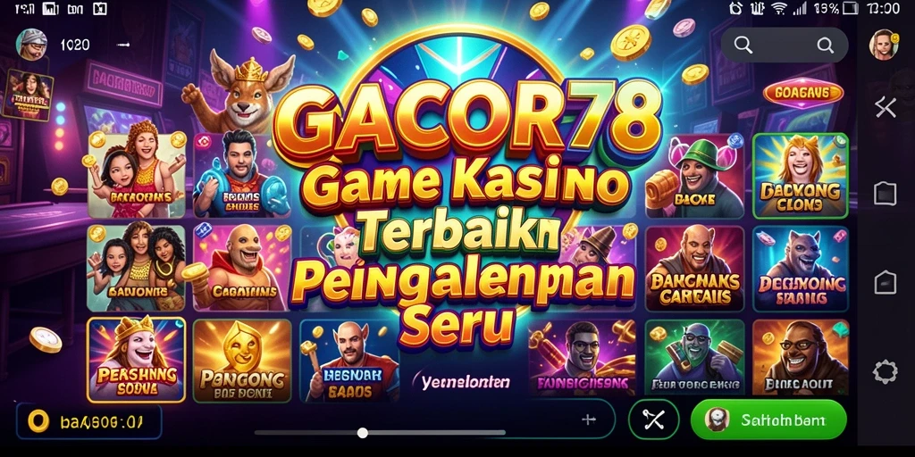 Tampilan menarik dari permainan Kasino di GACOR78.