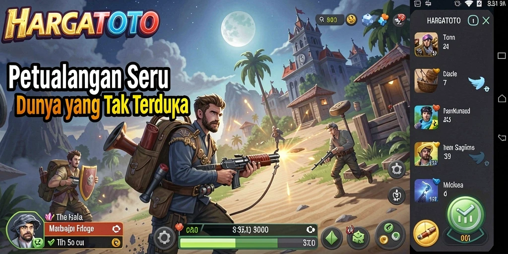 Tampilan gameplay HARGATOTO yang penuh petualangan dan tantangan.