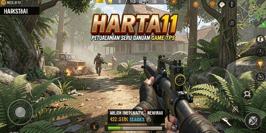 Tangkapan layar HARTA11 menunjukkan aksi seru dalam pertempuran TPS.