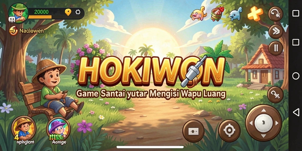 Tangkapan layar HOKIWON menampilkan gameplay santai yang mengasyikkan.