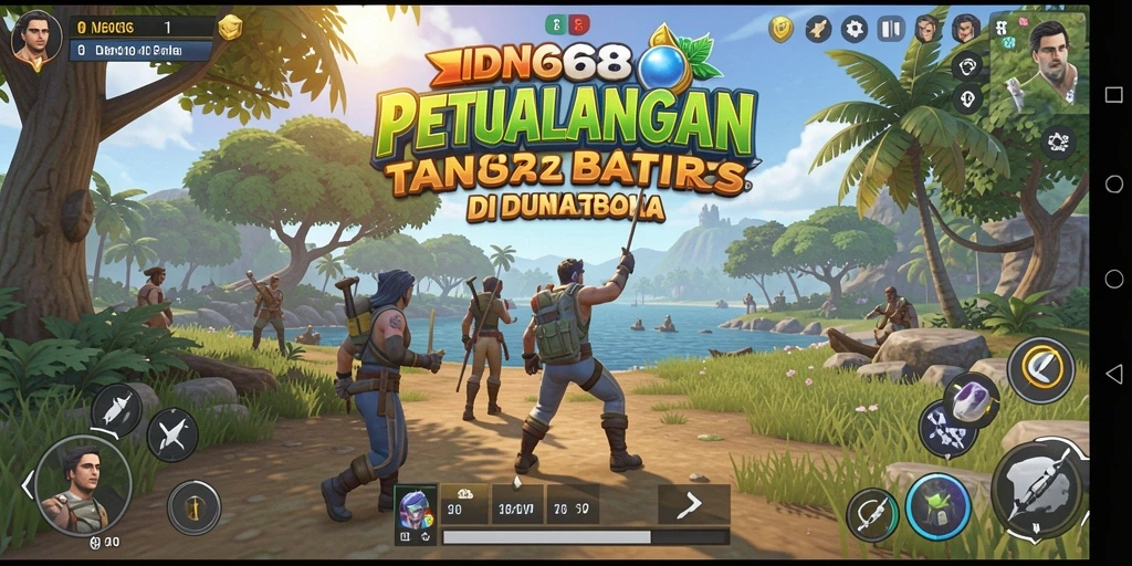 Gameplay IDN668 yang mendebarkan di dunia terbuka.