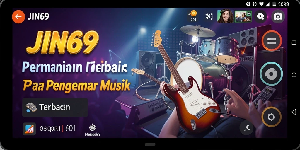 Tampilan gameplay menarik dari JIN69 yang menyajikan pengalaman musik seru.