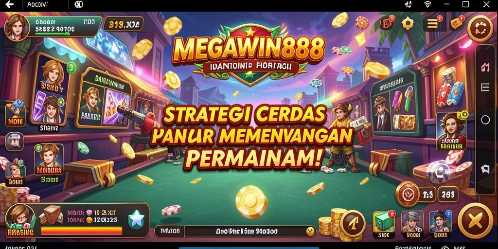 Tangkapan layar gameplay MEGAWIN888 menampilkan strategi pertempuran yang menarik.