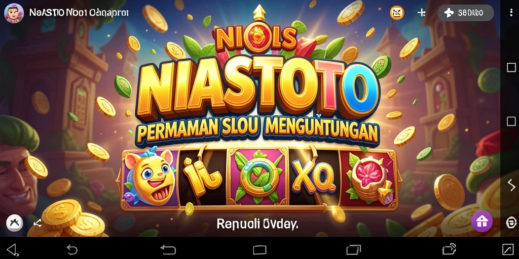 Tampilan gameplay Slot yang menarik dan penuh warna di NIASTOTO.