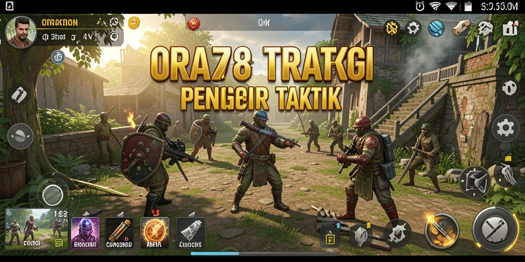 Screenshot gameplay ORA78 dengan pertempuran strategis yang intens.