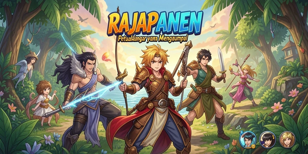 Tampilan gameplay seru di RAJAPANEN yang penuh aksi.