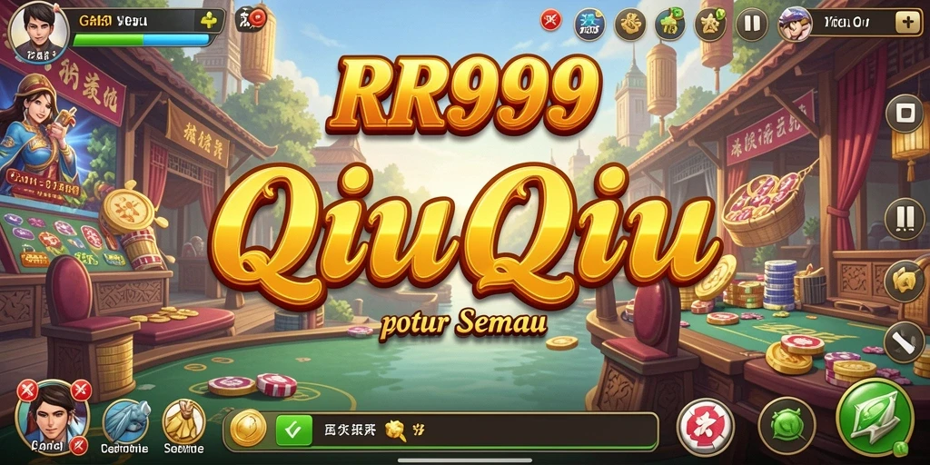 Screenshot gameplay RR999 menampilkan momen seru permainan QiuQiu.