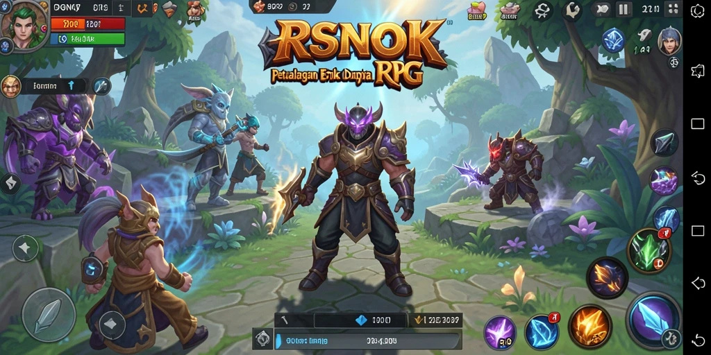 Tangkapan layar gameplay <strong>RSNOK</strong> menampilkan pertempuran yang mendebarkan dan dunia yang luas.