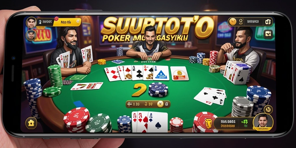 Tampilan gameplay SUBURTOTO dengan suasana poker yang mendebarkan.