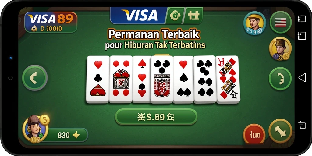 Tampilan screenshot dari gameplay seru di VISA89, memperlihatkan aksi penuh strategi Domino.
